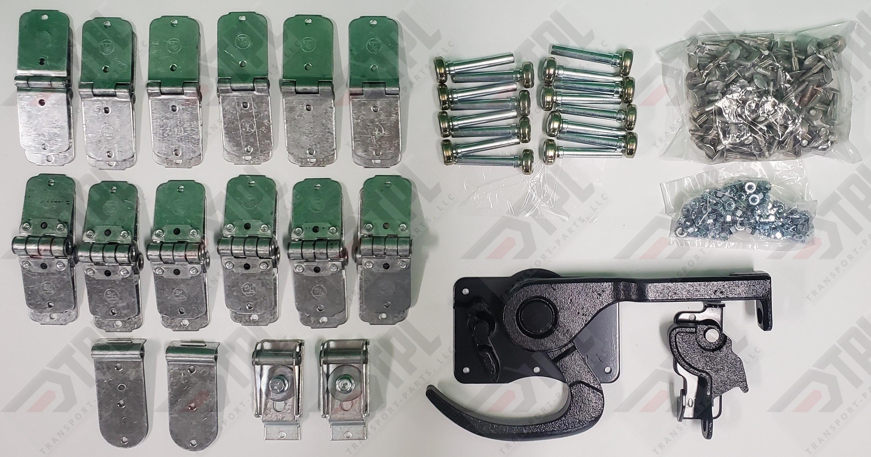46 Piece TODCO Style Trailer Roll Up Door Hardware Kit 1"Rollers Loc