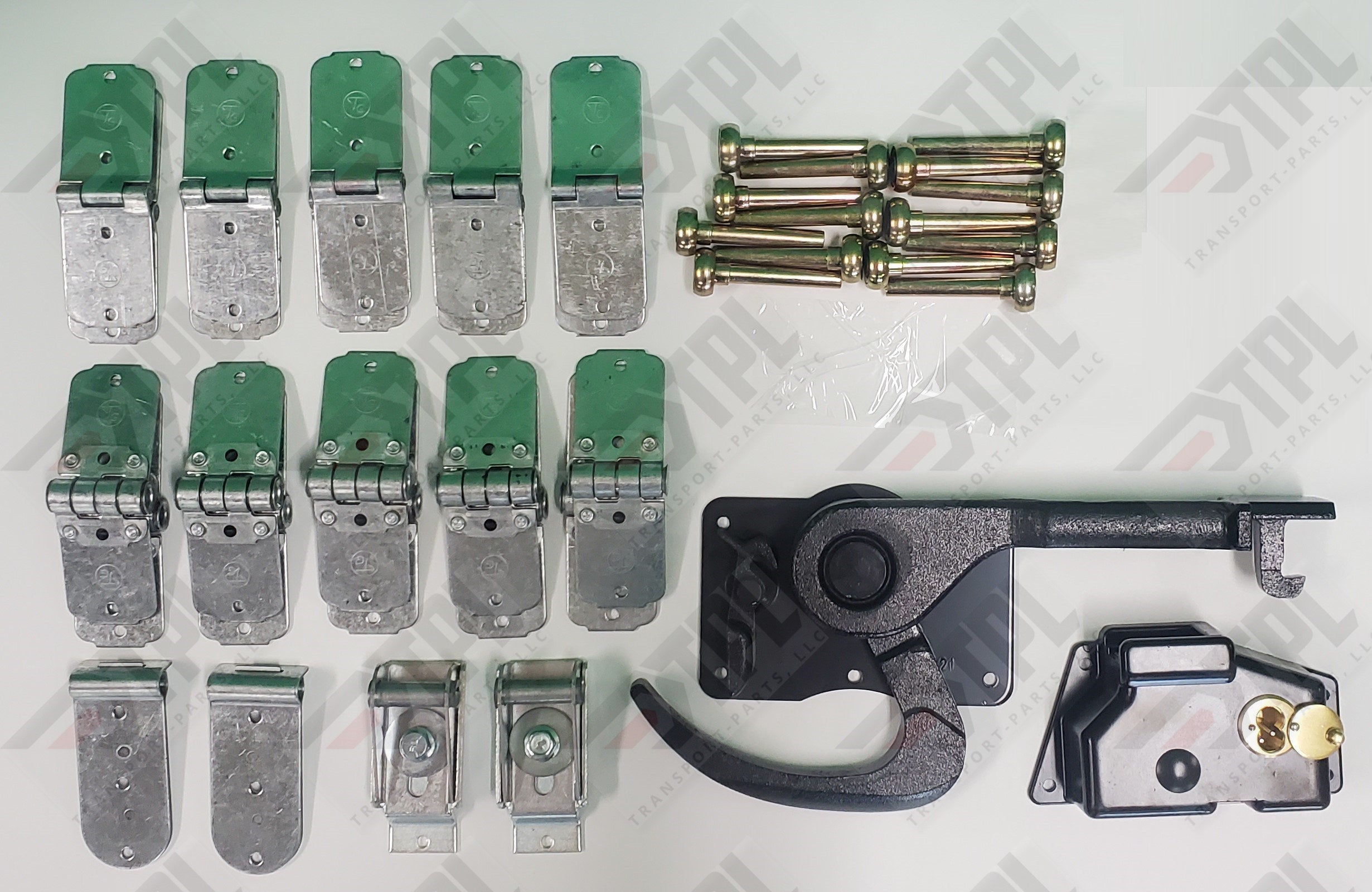 40 PIECE TODCO Roll Up Door Kit 1" PREMIUM Rollers "J" Hook Lock / Box