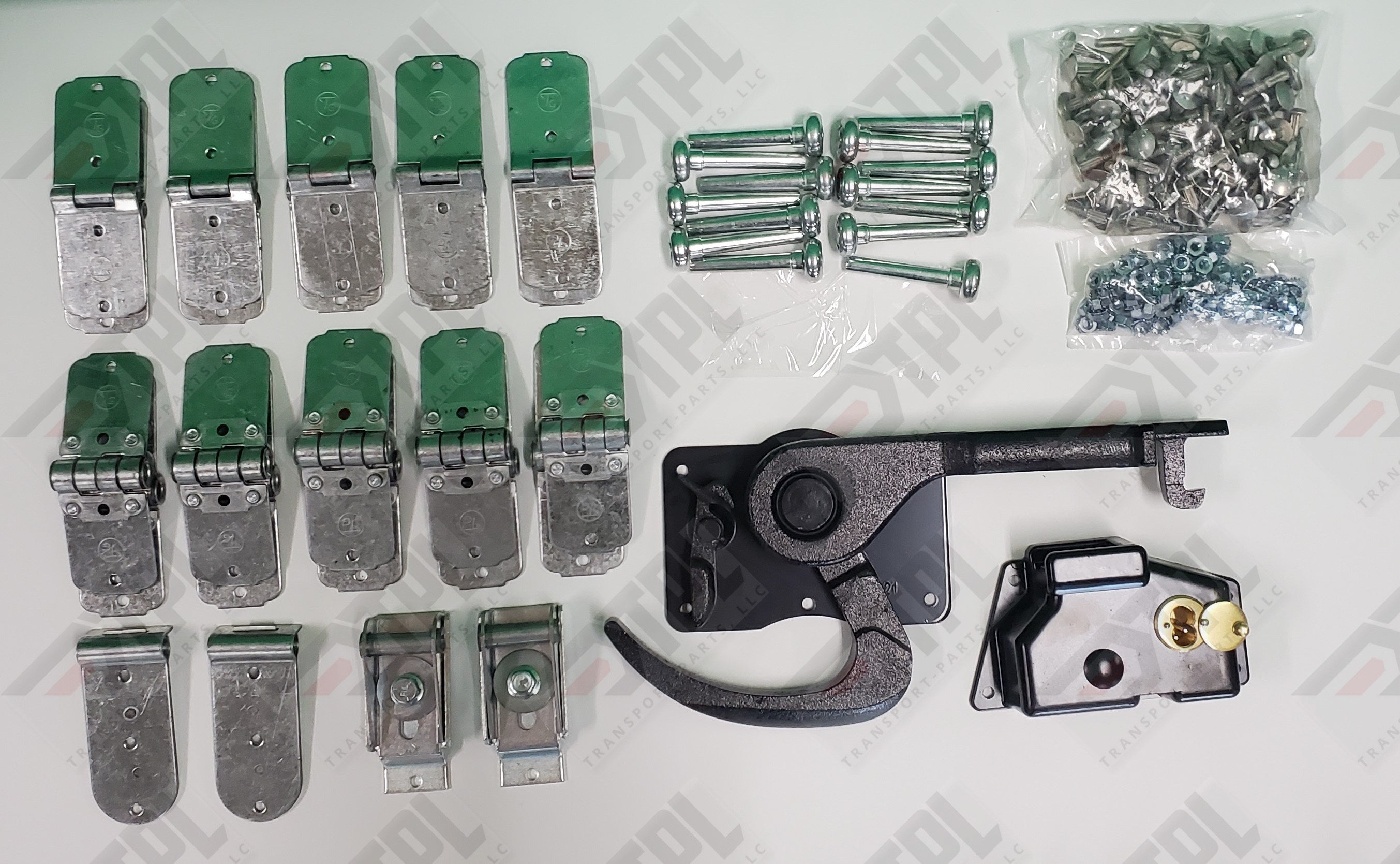 40 PIECE TODCO Roll Up Door Kit 1" HIGH CYCLE Rollers "J" Hook Lock