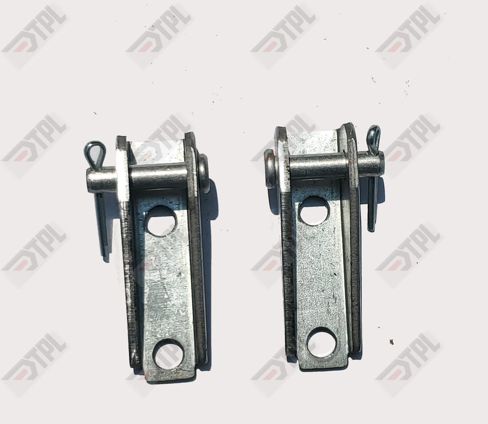 2 PACK - Todco Style Roll-up Door Box Cable Anchor Bracket Clevis Pin Kit - ZINC
