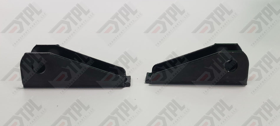 2 PACK - Todco Style Roll-up Door Box Cable Anchor Bracket Clevis Pin Kit -BLACK