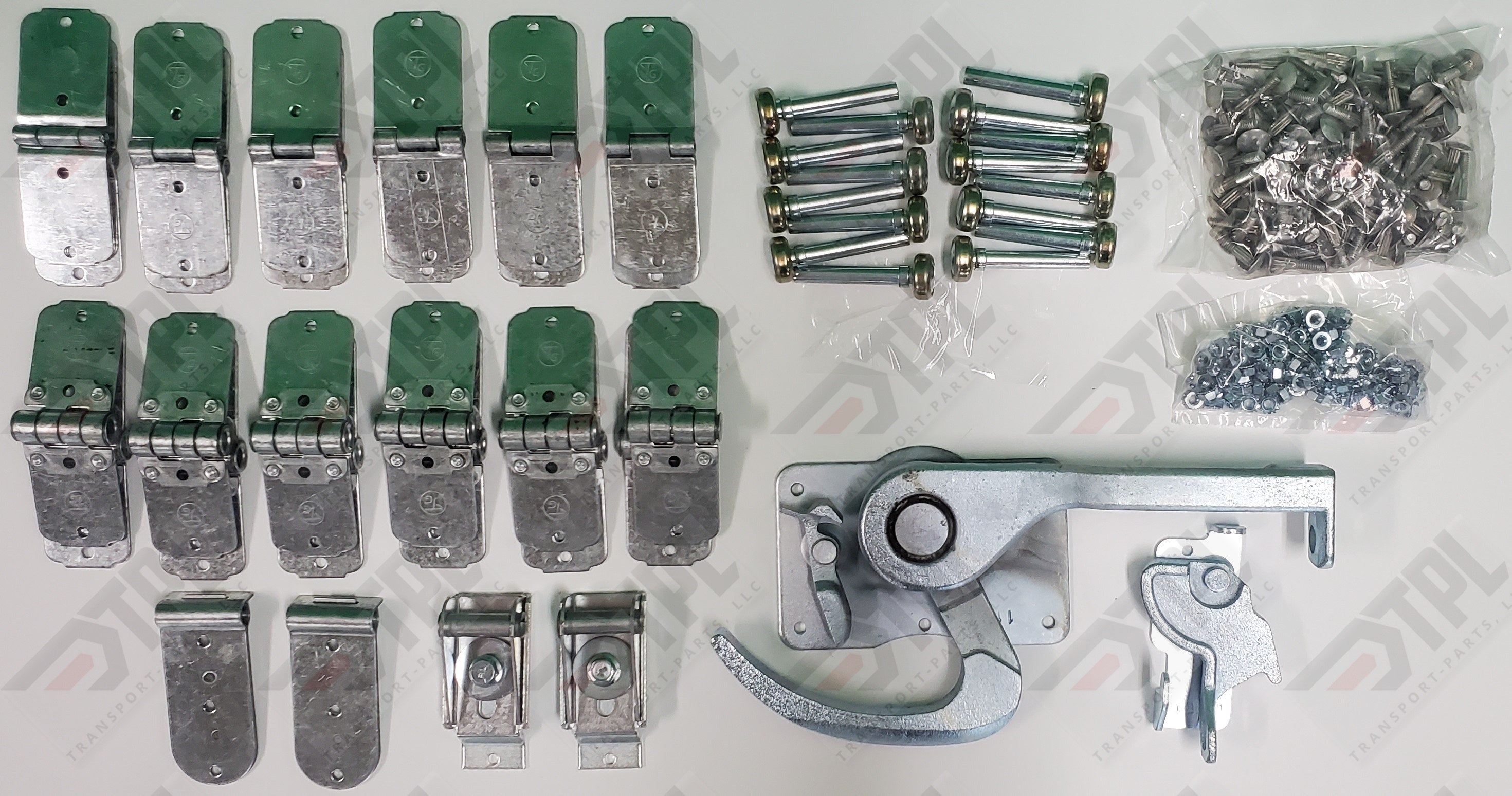 46 Piece TODCO Style Trailer Roll Up Door Hardware Kit 1"Rollers ZIN