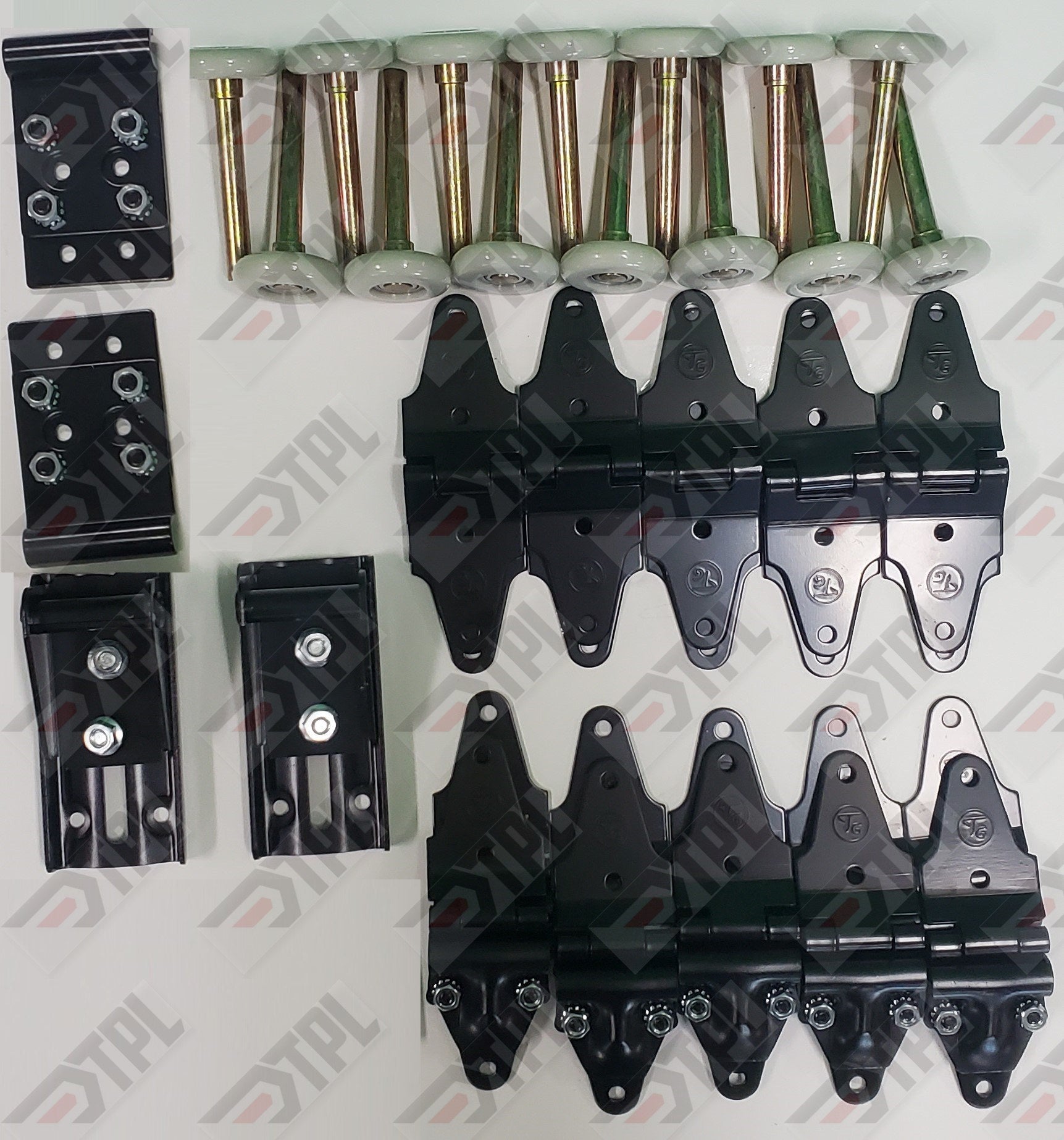 38 Pack Whiting Door Style Repair Kit Hinges, 2" NYLON Rollers