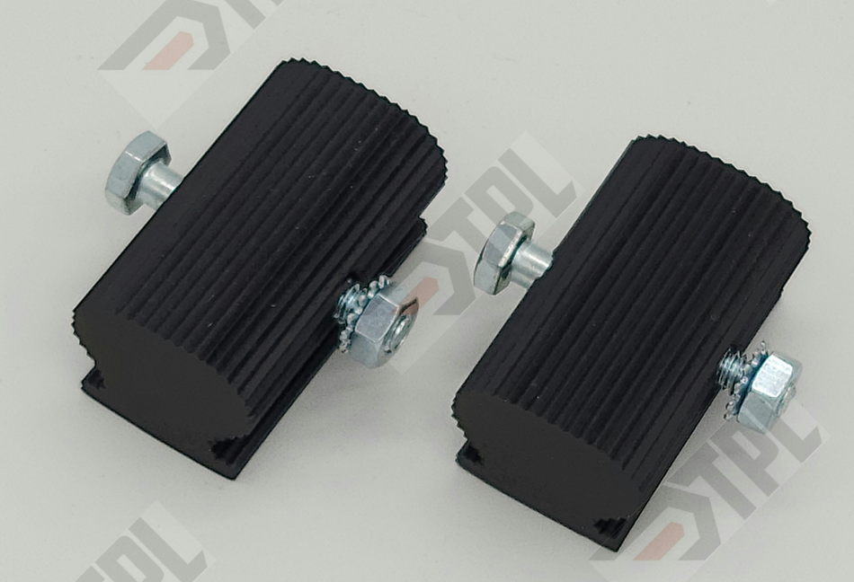 1" Black Track Stop - Kit