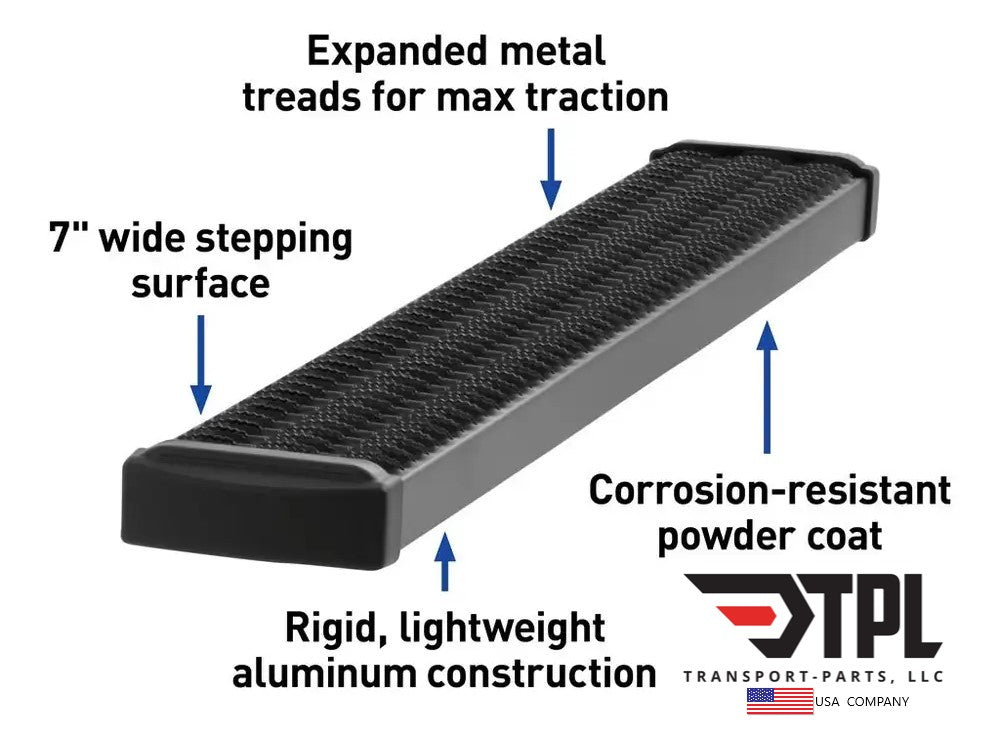 Ram Promaster 2014 & Up, Rear Step Running Board with Dock Bumpers & B ...