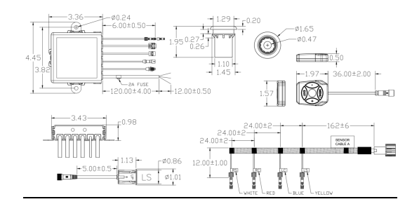 VPS100, MODULE, 4-SENSOR, PROXIMITY, VIDEO OVERLAY, CVBS+AHD