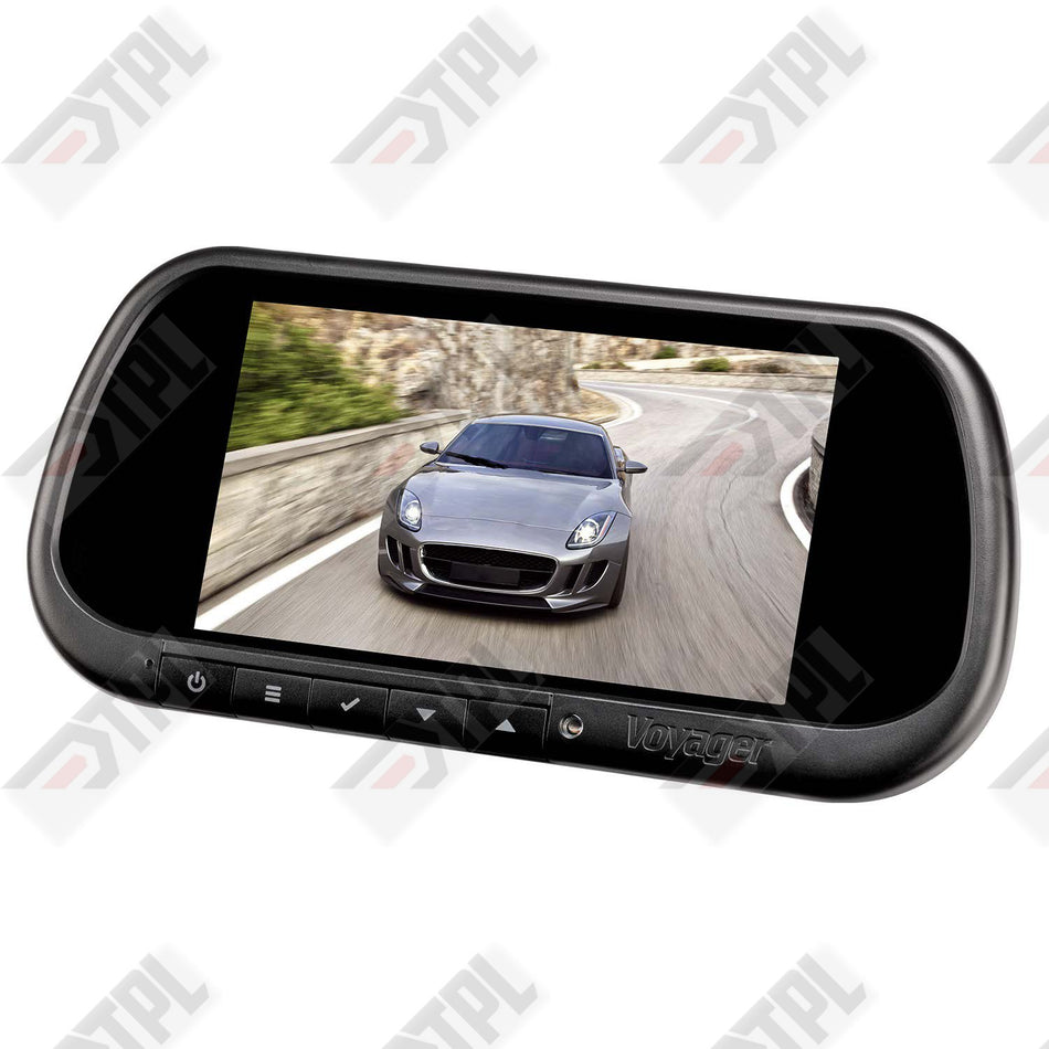 Voyager Rear View Mirror with Monitor - 7" LCD Display