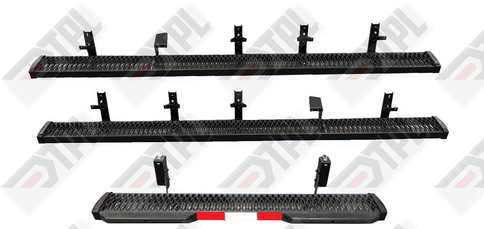 RAM Promaster Complete 98" Running Boards / Rear Step Kit - 2014-PRESENT