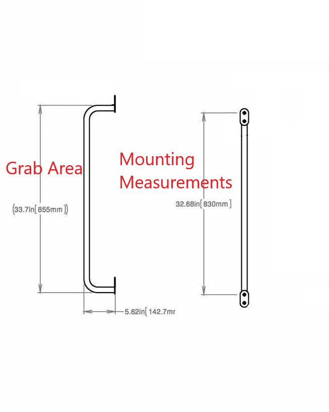 Yellow Grab Handle-Transit ONLY 33.70"