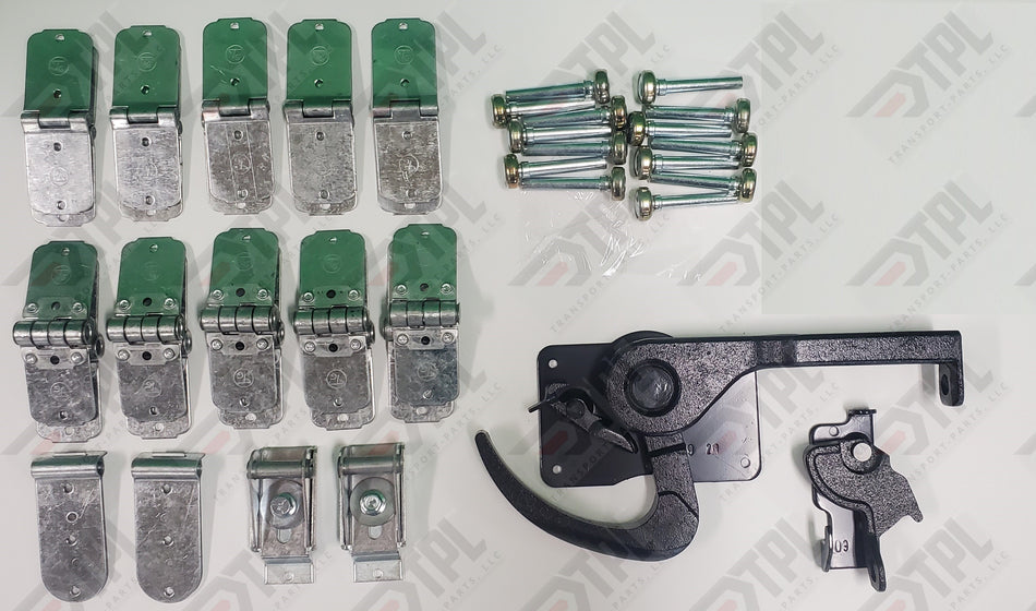 40 PIECE TODCO Roll Up Door Repair Kit -1" Rollers - Lock & Keeper - 6 PANEL