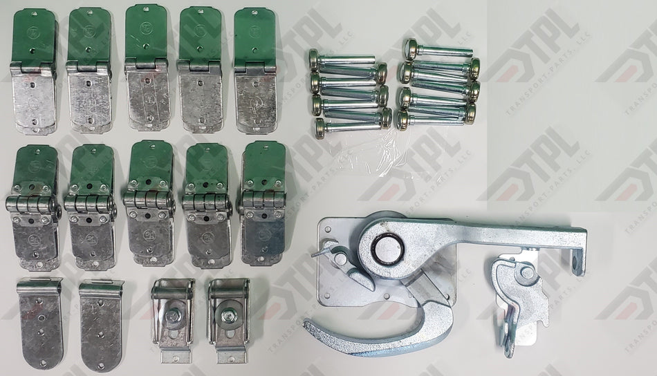 40 PIECE TODCO Roll Up Door Repair Kit-1" Rollers- SILVER - Lock& Keeper-6 PANEL
