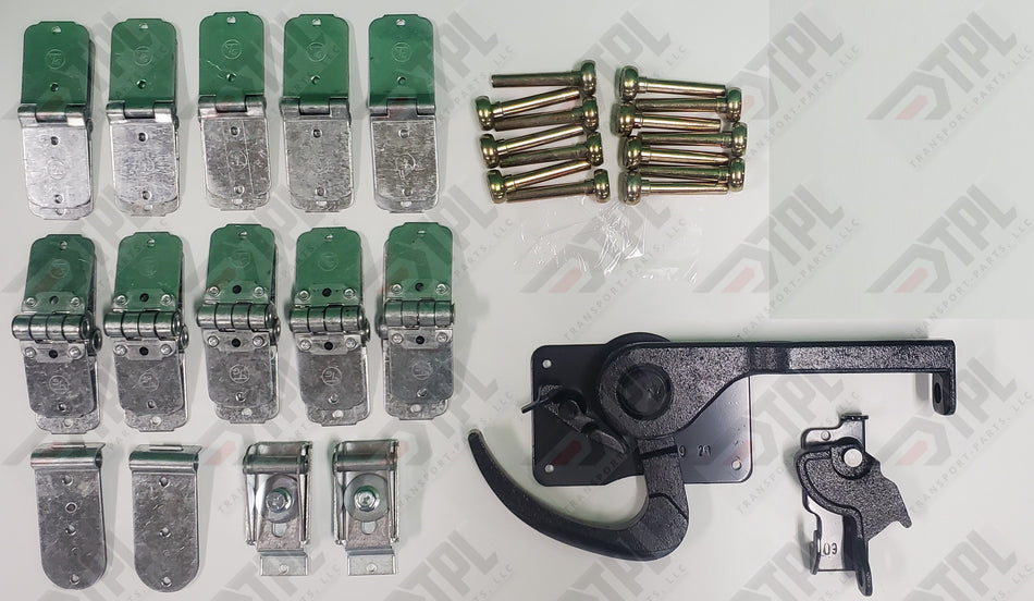 40 PIECE TODCO Roll Up Door Repair Kit-1" PREMIUM Rollers - Lock & Keeper - 6 PANEL