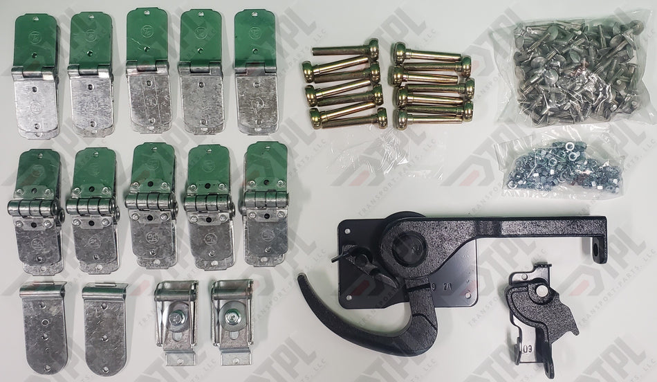 40 PIECE TODCO Roll Up Door Repair Kit-1" PREMIUM Rollers - Lock & Keeper - 6 PANEL W/Hardware