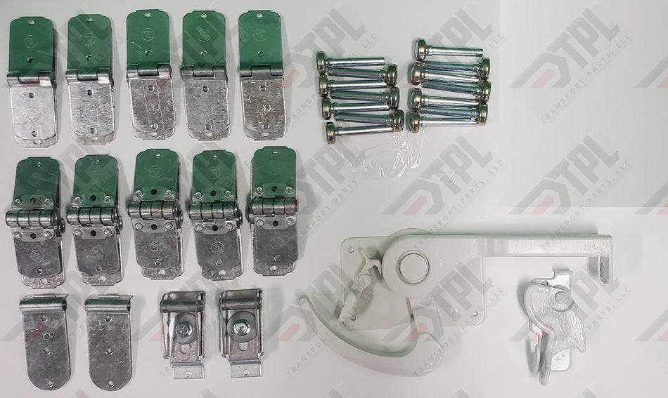 40 PIECE TODCO Roll Up Door Repair Kit-1" Rollers- WHITE - Lock& Keeper-6 PANEL