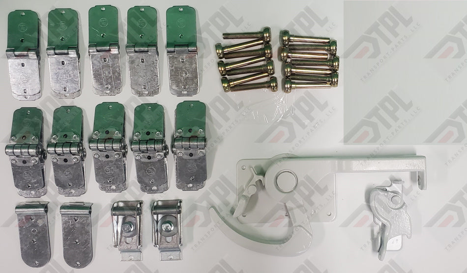 40 PIECE TODCO Roll Up Door Repair Kit-1" PREMIUM Rollers -WHITE Lock & Keeper