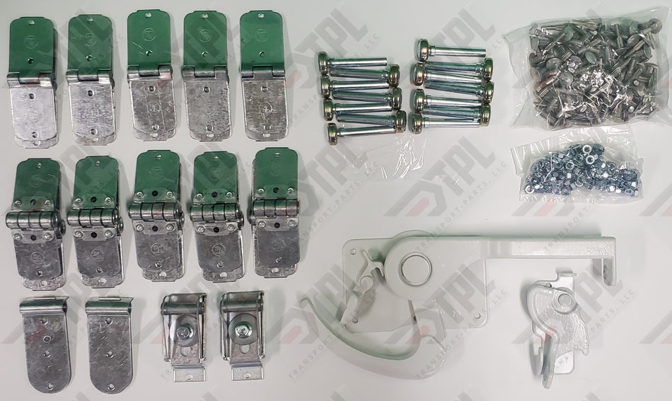 40 PIECE TODCO Roll Up Door Repair Kit-1" Rollers- WHITE - Lock& Keeper-6 PANEL W/Hardware