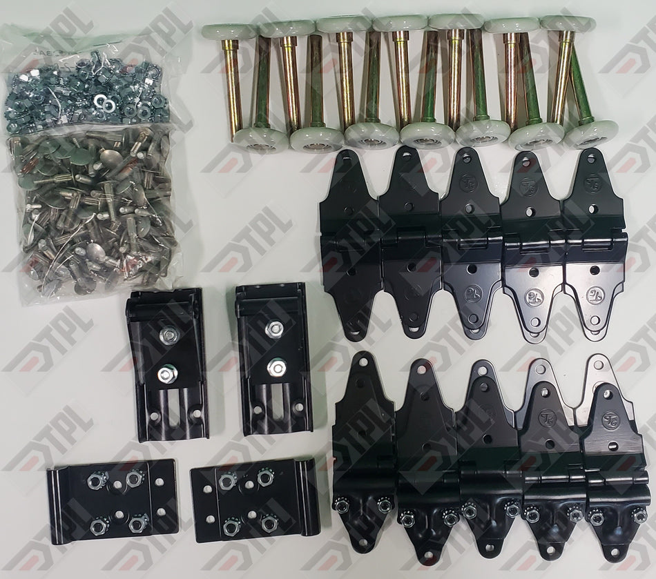 38 Pack - Whiting Door Style Repair Kit - Hinges, 2" NYLON Rollers W/Hardware