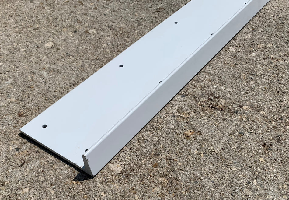 36" Rollup Door White Aluminum Fork lift Plate